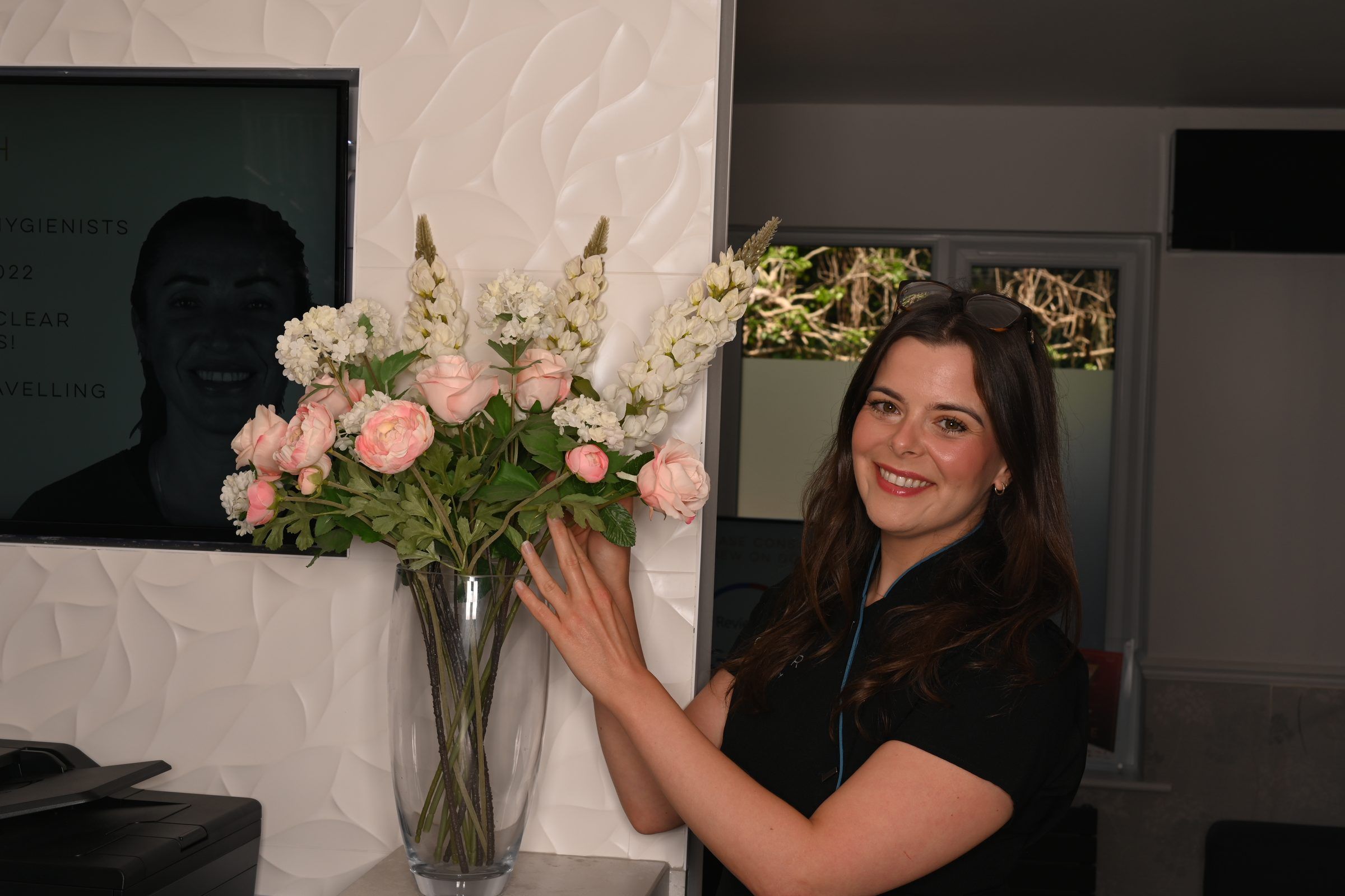 A friendly welcome at reception